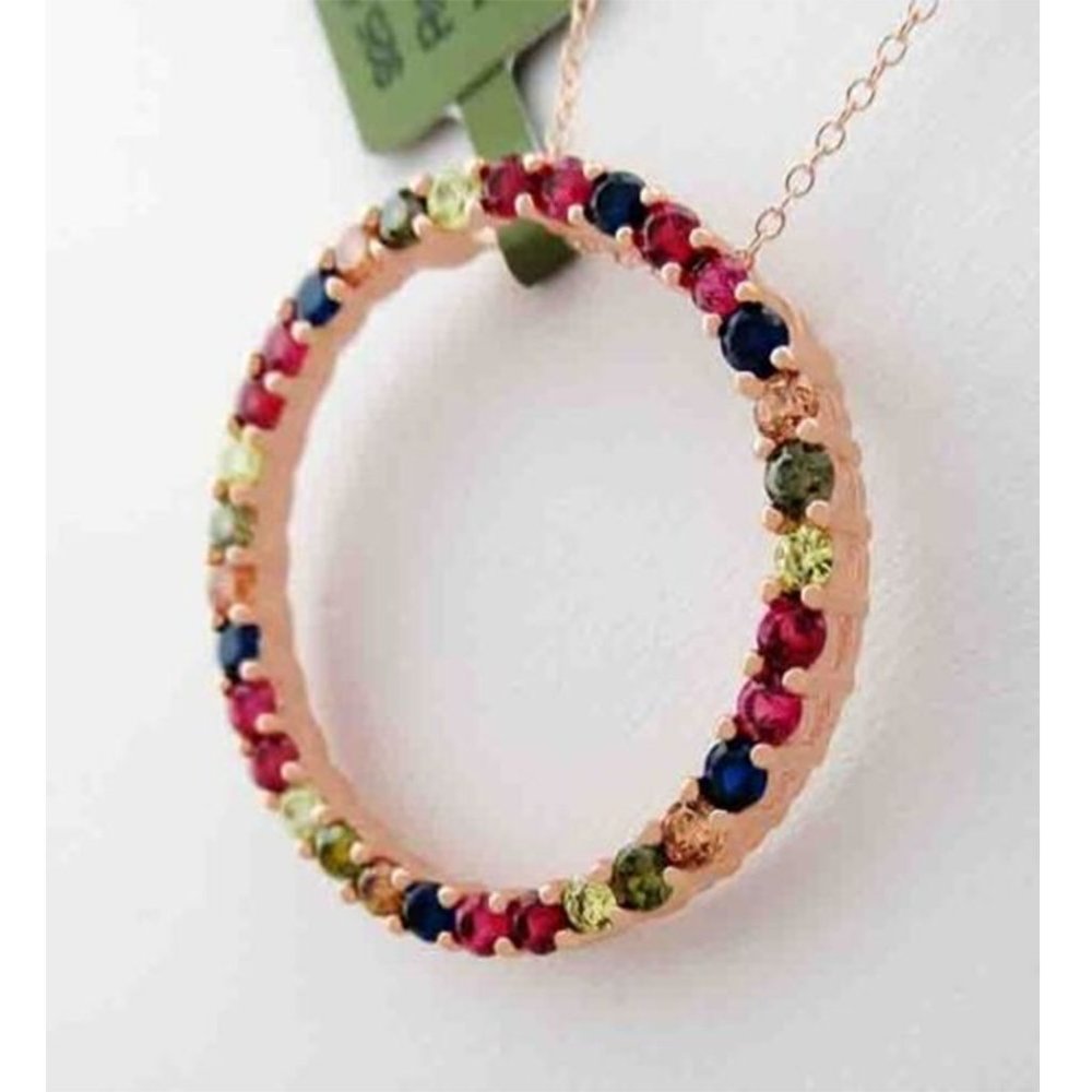 Lab Created Peridot, Ruby, Blue Sapphire, Yellow … - image 2